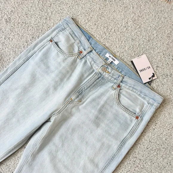 RE/DONE The Californian Mid Rise Panel Jeans Size 30
